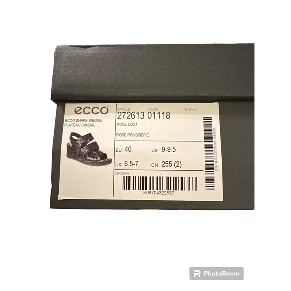 ECCO Shape Wedge Plateau Sandal in Rose Poussiere - Picture 9 of 11